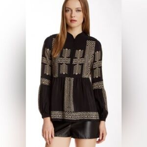 Twelfth Street By Cinthia Vincent Women's Small Silk Blouse